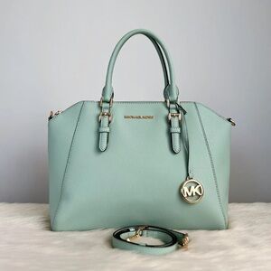 Michael Kors Ciara Large Saffiano Leather Satchel